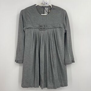 Girls Burberry Gray pleated dress GUC